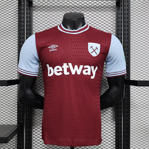 Camisa West Ham Home 24-25 Versão Jogador