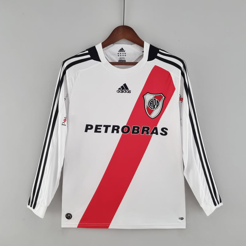 Camisa Retrô River Plate 2009-10 Manga Longa