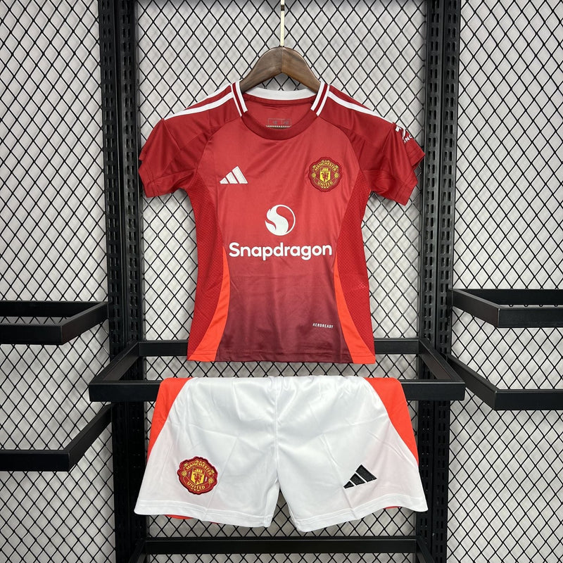 Kit Infantil Manchester United Titular 2024/25