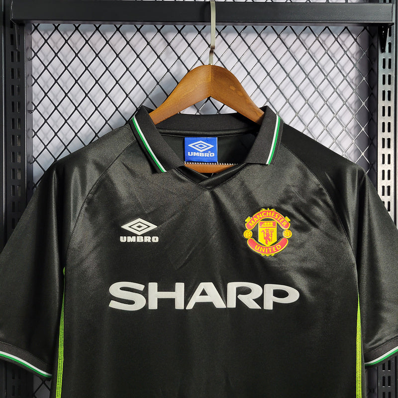 Camisa Retrô Manchester United 1998 Black