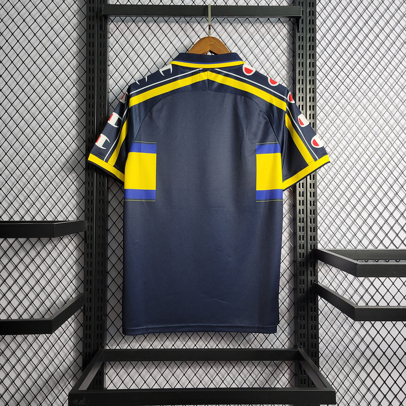 Camisa Retrô Parma 1999-00 Polo Azul