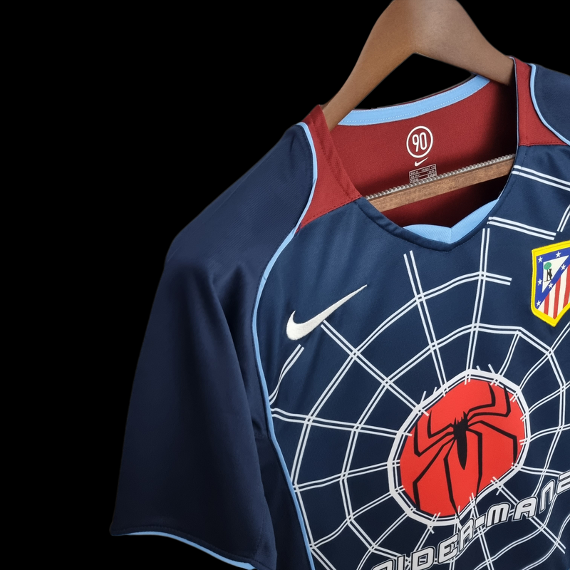 Camisa Retrô Atlético Madrid 2004-05 Blue Spider-Man