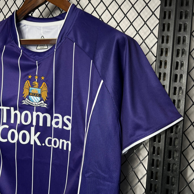 Camisa Retrô Manchester City 2007-08 Roxo