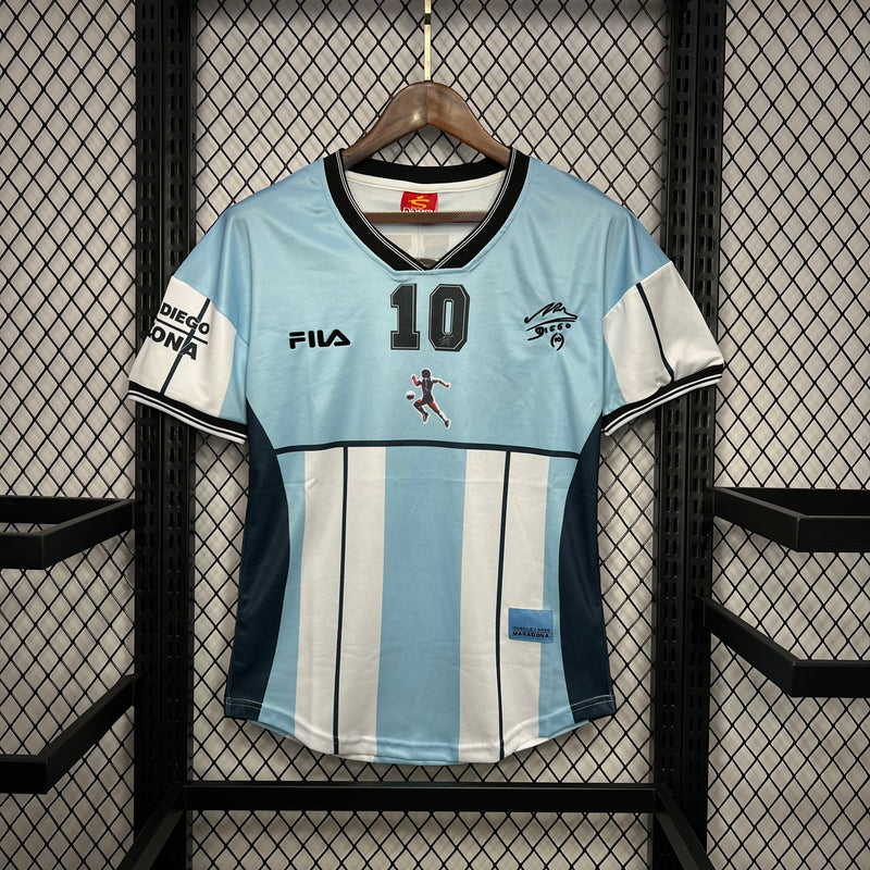 Camisa Retrô Argentina 2001 Diego Maradona