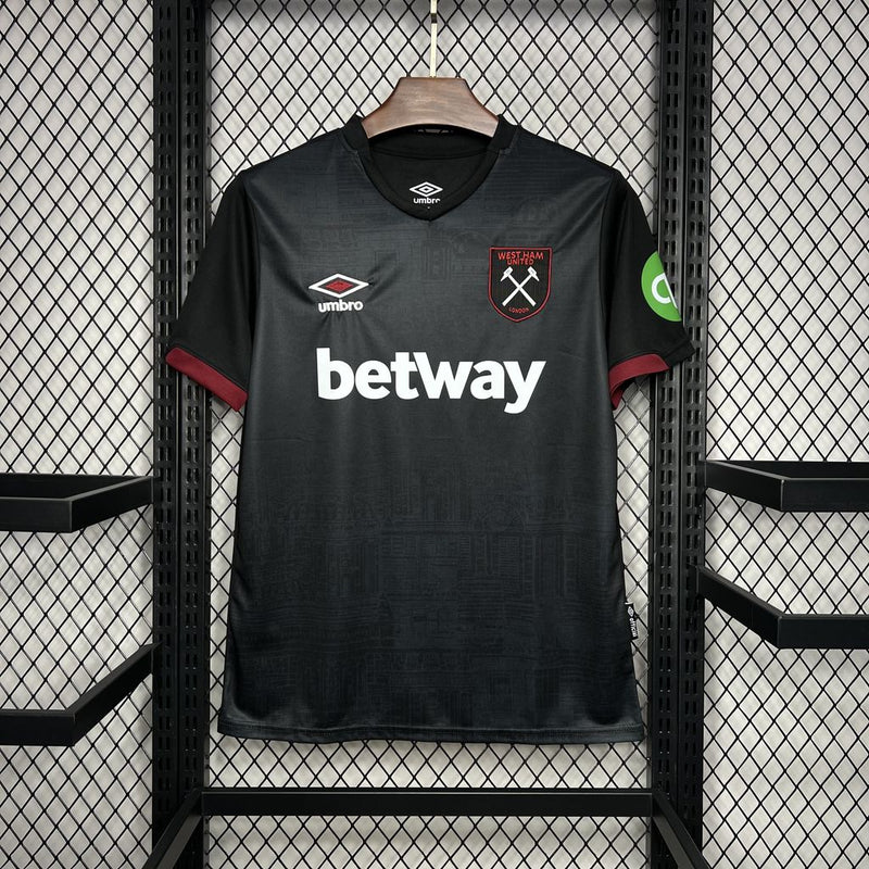 CAMISA DO WEST HAM 24-25 PRETO