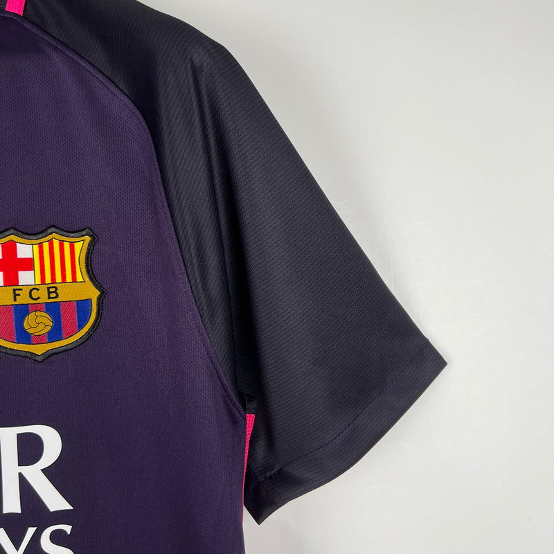 Camisa Retrô Barcelona 2016-17 Roxo