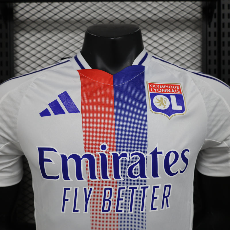 Camisa Olympique de Lyon Home 24-25 Versão Jogador