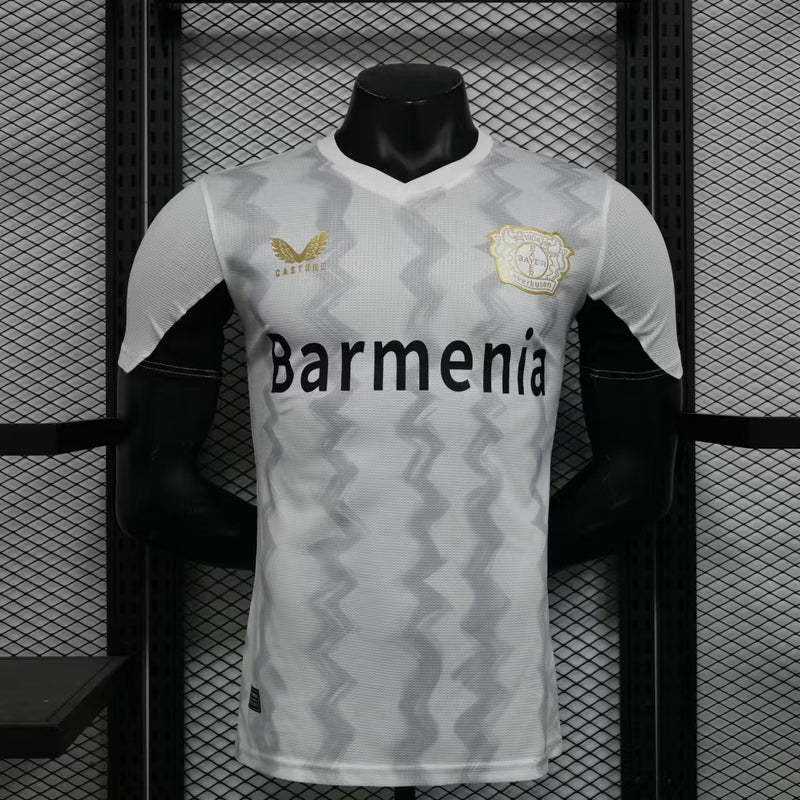 Camisa Bayer Leverkusen Branco 24-25 Versão Jogador