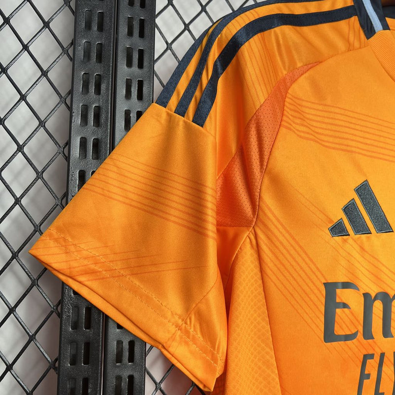 CAMISA LANÇAMENTO DO REAL MADRID 24-25 LARANJA