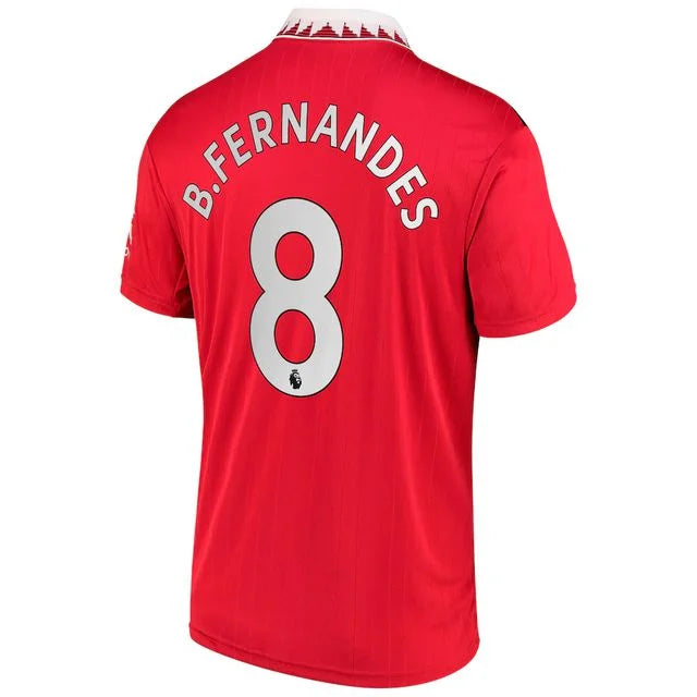 Camisa Manchester United I 22/23 - Adidas Torcedor Masculina Personalizada B.FERNANDES N° 8