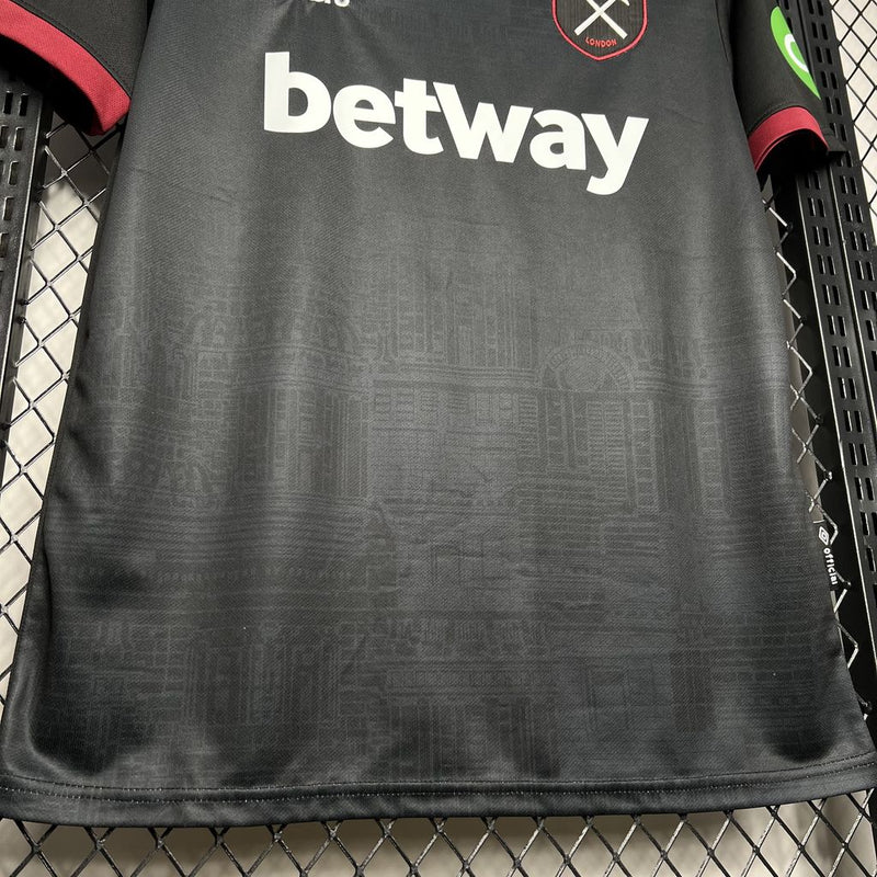 CAMISA DO WEST HAM 24-25 PRETO