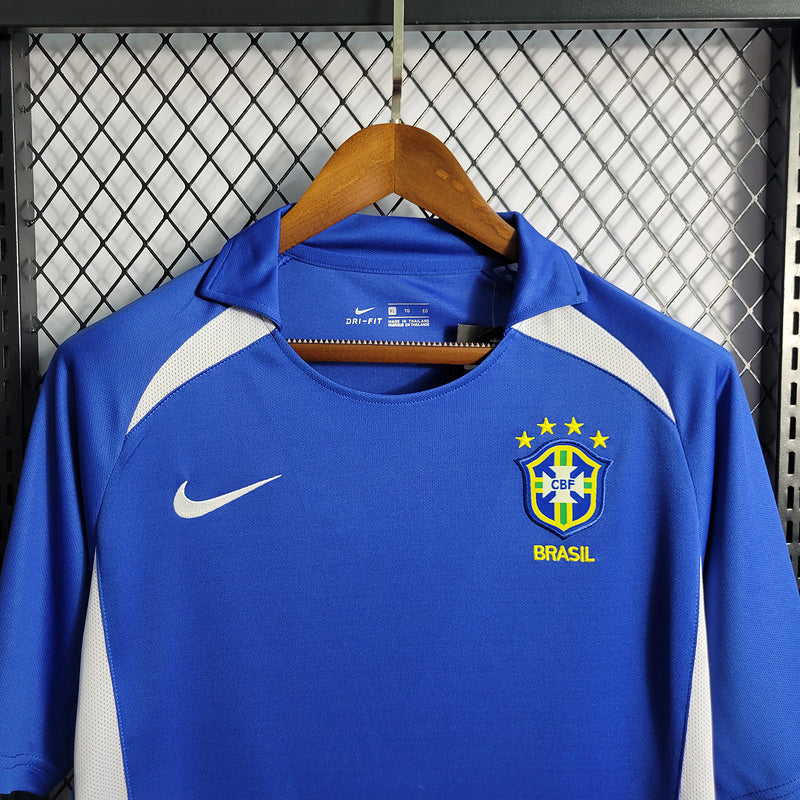 Camisa Retrô Brasil 2002 Blue