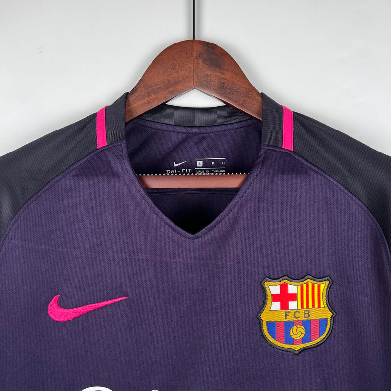 Camisa Retrô Barcelona 2016-17 Roxo