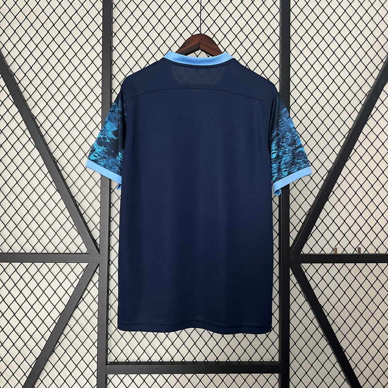 Camisa Retrô Manchester City 2015-16 Polo Blue