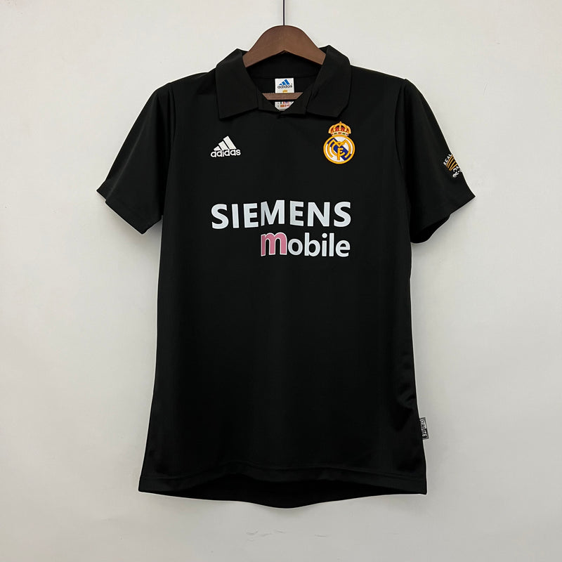 Camisa Retrô Real Madrid 2002-03 Preto