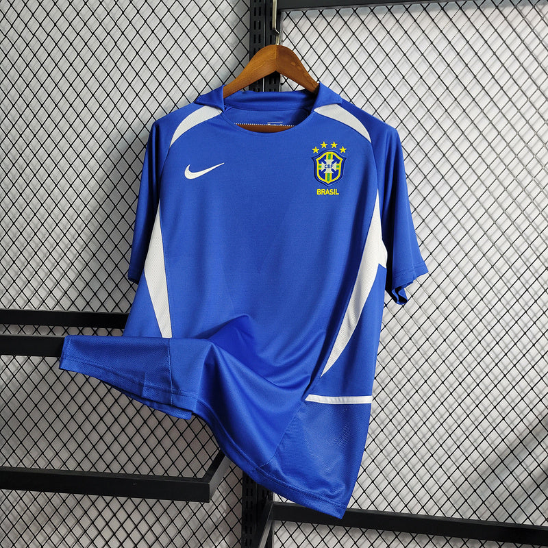 Camisa Retrô Brasil 2002 Blue