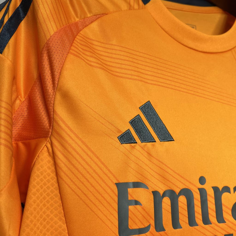 CAMISA LANÇAMENTO DO REAL MADRID 24-25 LARANJA