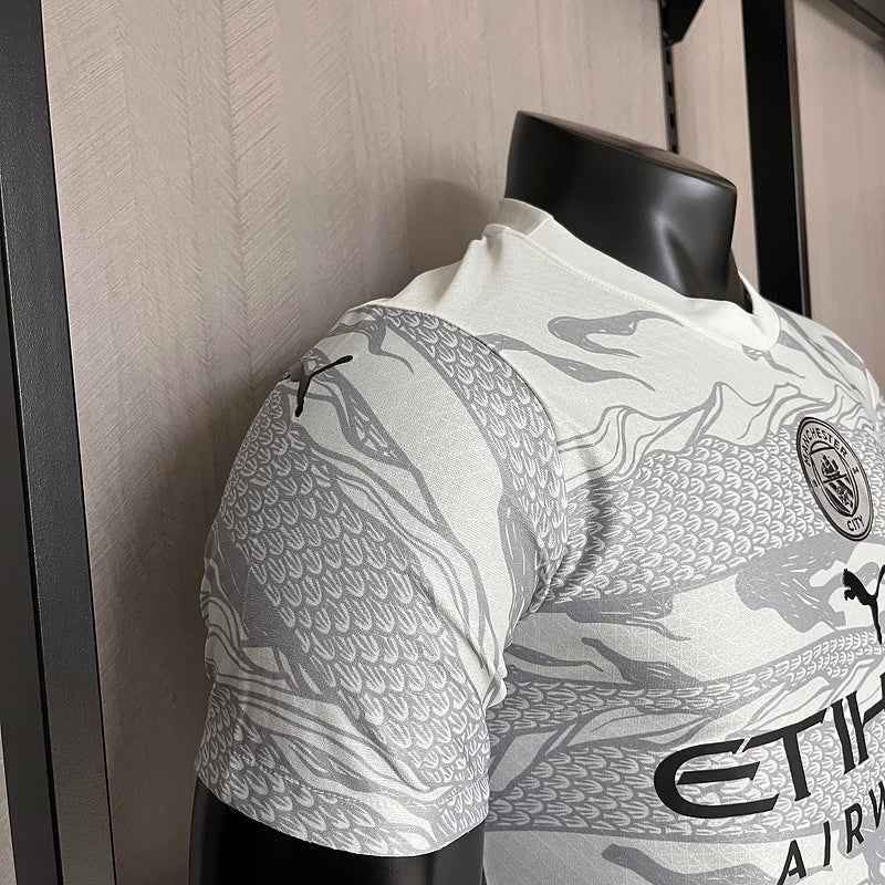 Camisa Manchester City Ano Do Dragão 24-25 Versão Jogador