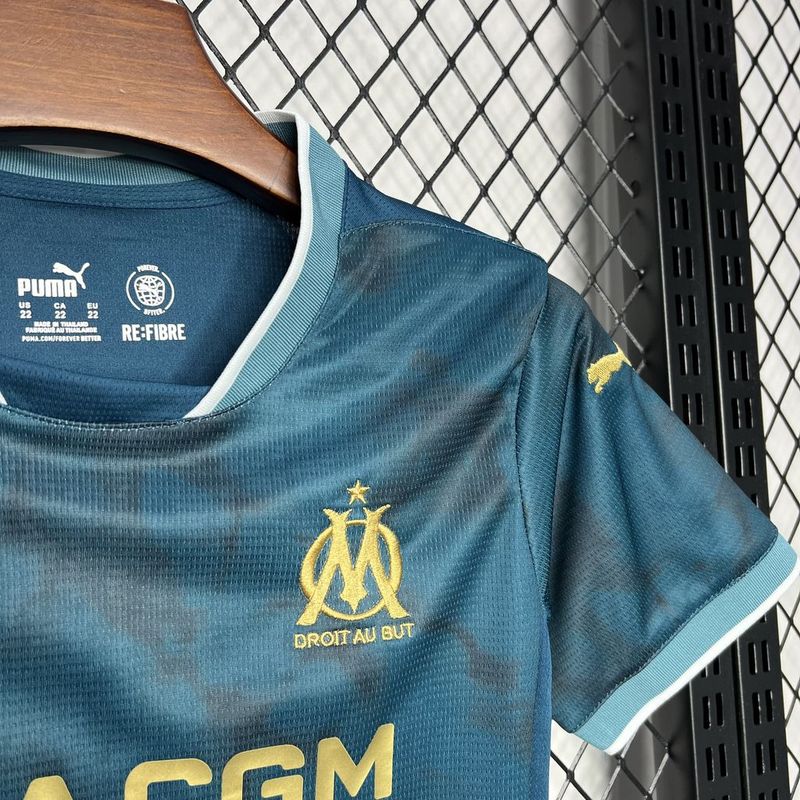 Kit Infantil Olympique de Marseille 24-25 Blue