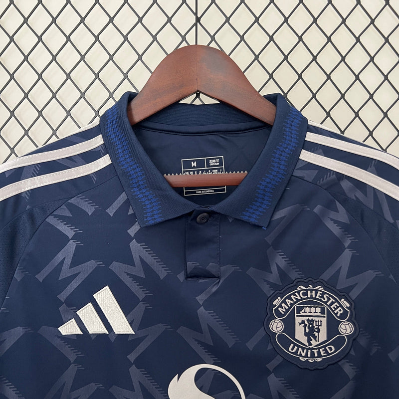 CAMISA LANÇAMENTO DO MANCHESTER UNITED 24-25 AZUL