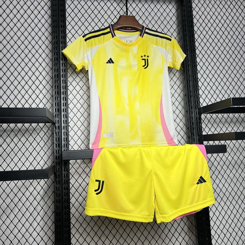 Kit Infantil Juventus 24-25 Amarelo