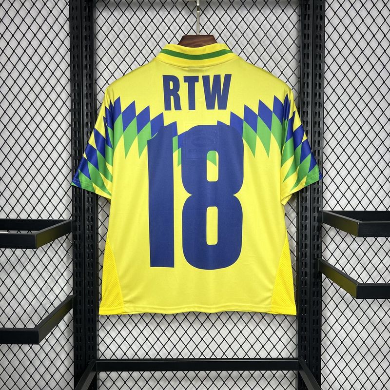 Camisa Retrô Brasil 1995 RTW Home