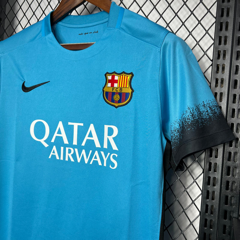 Camisa Retrô Barcelona 2015-16 Azul