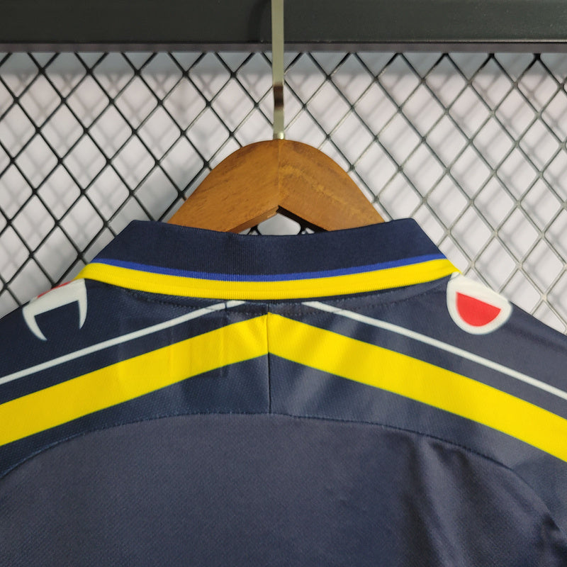 Camisa Retrô Parma 1999-00 Polo Azul