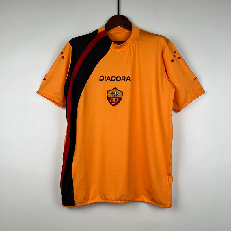 Camisa Retrô Roma 2005-06 Laranja