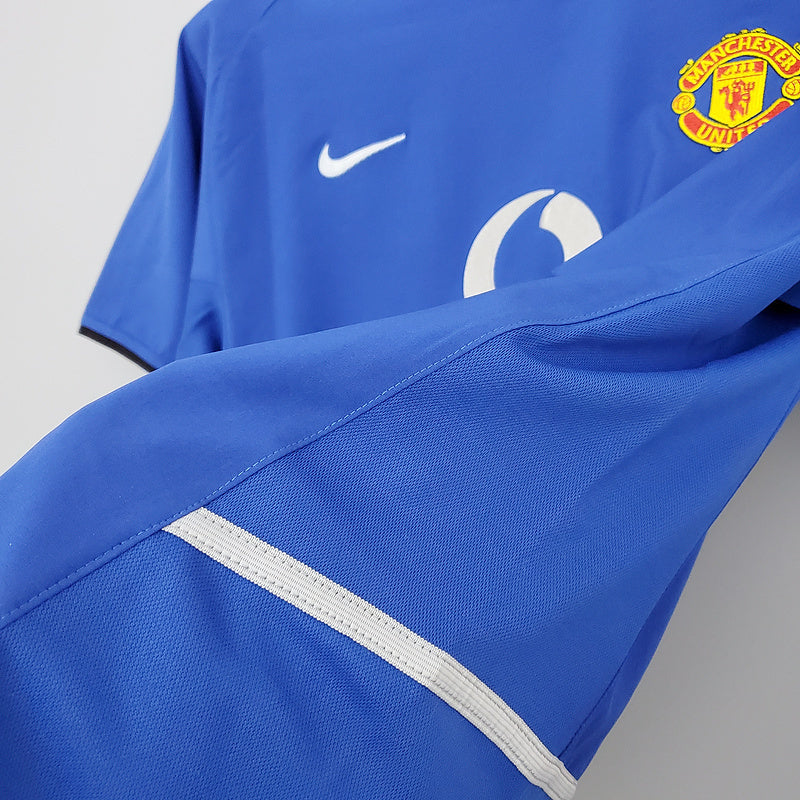 Camisa Retrô Manchester United 2002-04 Blue