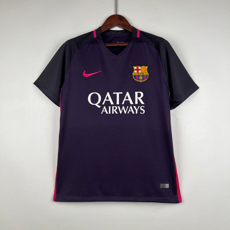 Camisa Retrô Barcelona 2016-17 Roxo