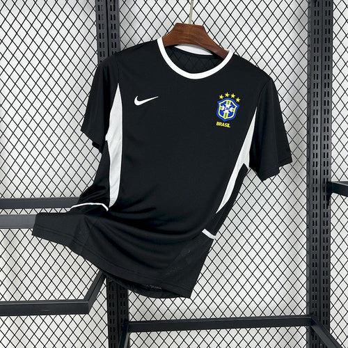 Camisa Retrô Brasil 2002 Black