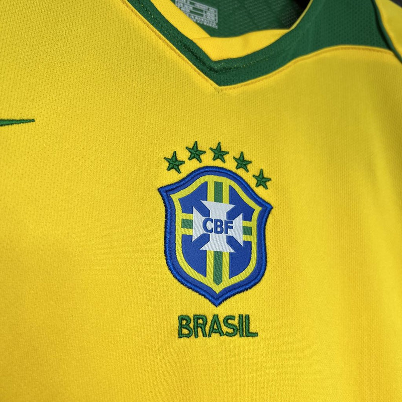 Camisa Retrô Brasil 2004 Home