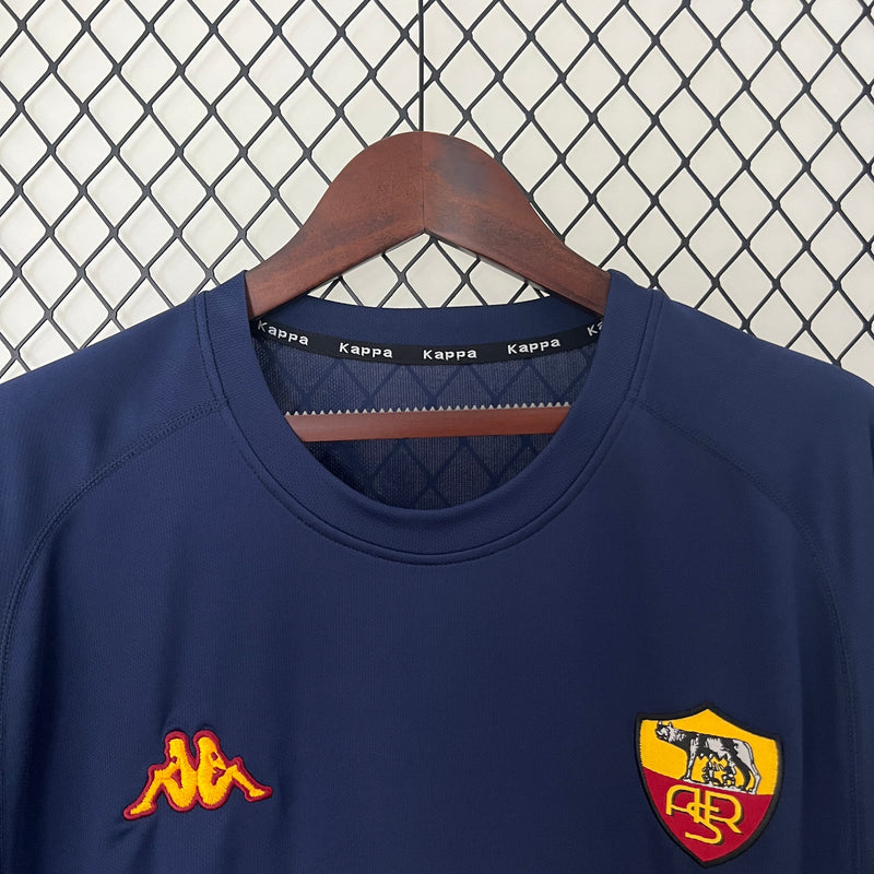 Camisa Retrô Roma 2000-01 Azul