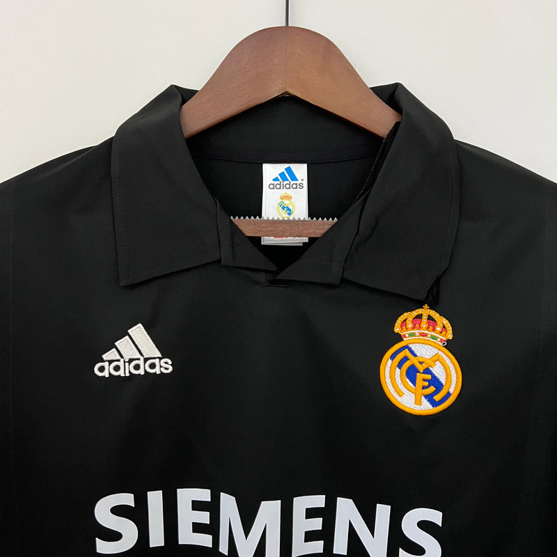 Camisa Retrô Real Madrid 2002-03 Preto