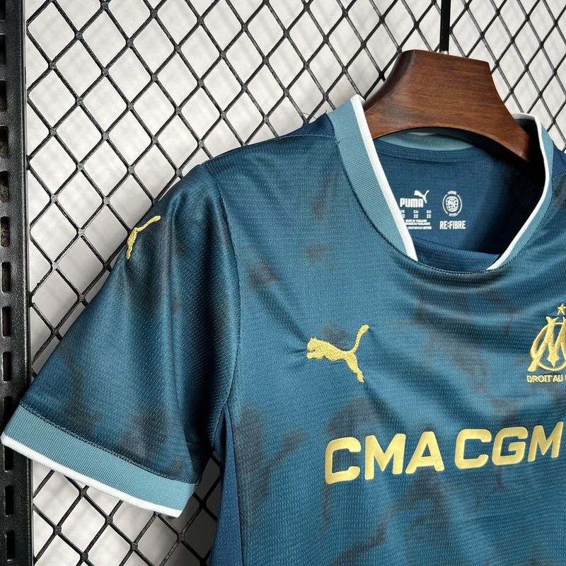 Kit Infantil Olympique de Marseille 24-25 Blue