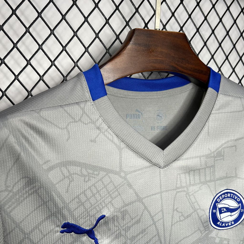 Camisa Deportivo Alavés 24-25 Cinza