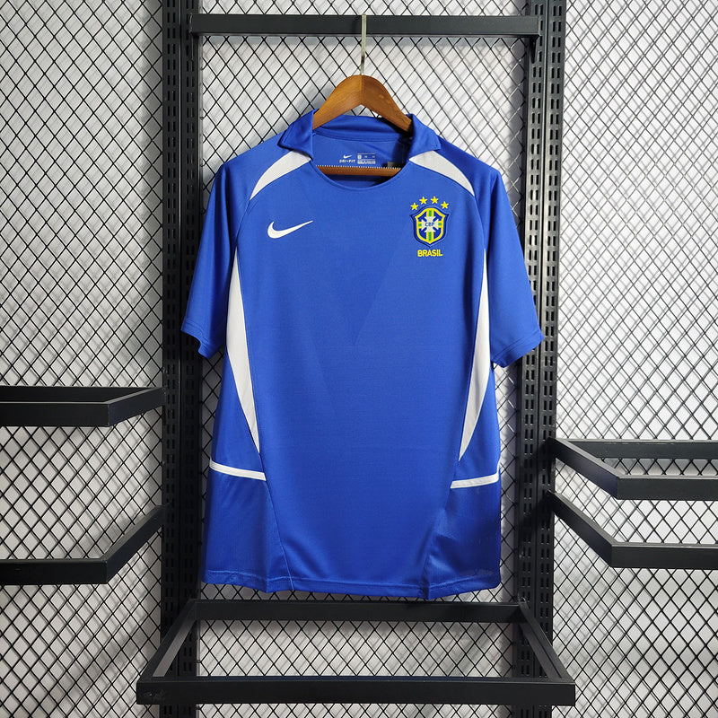 Camisa Retrô Brasil 2002 Blue