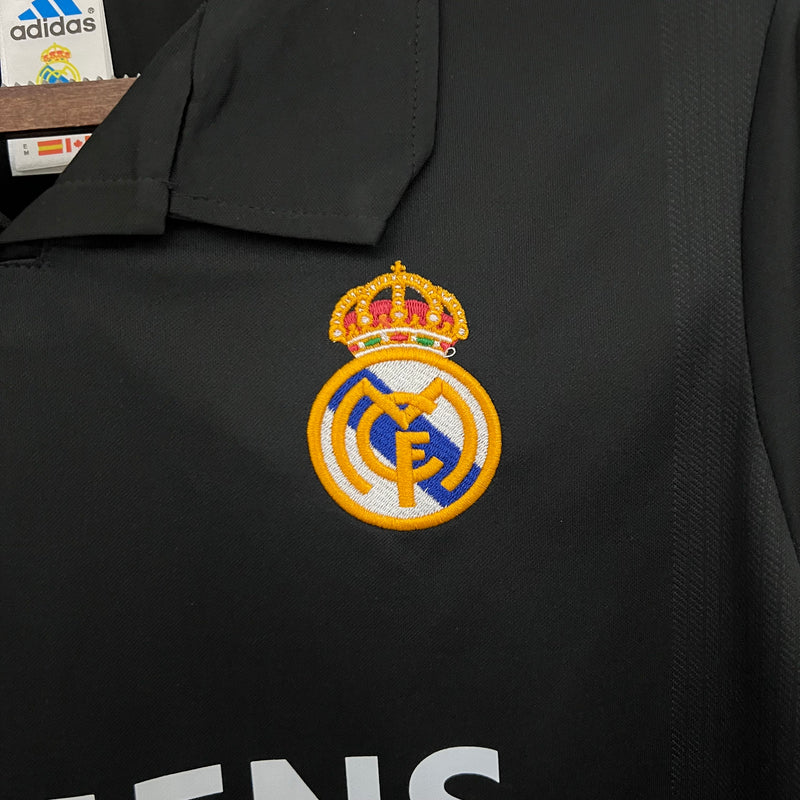 Camisa Retrô Real Madrid 2002-03 Preto