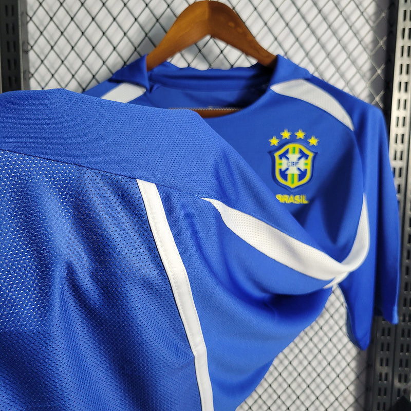 Camisa Retrô Brasil 2002 Blue