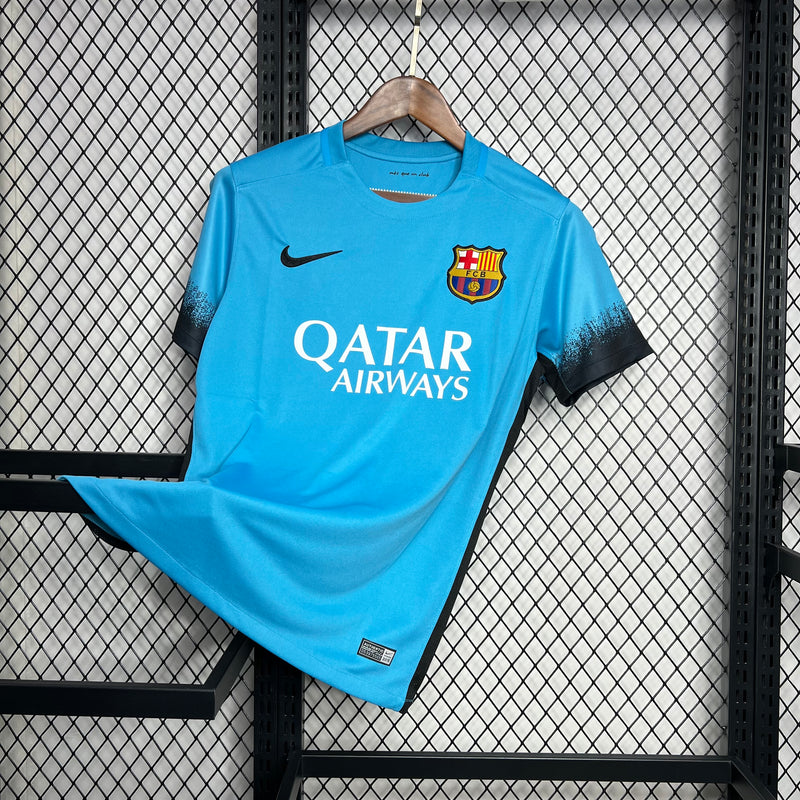 Camisa Retrô Barcelona 2015-16 Azul