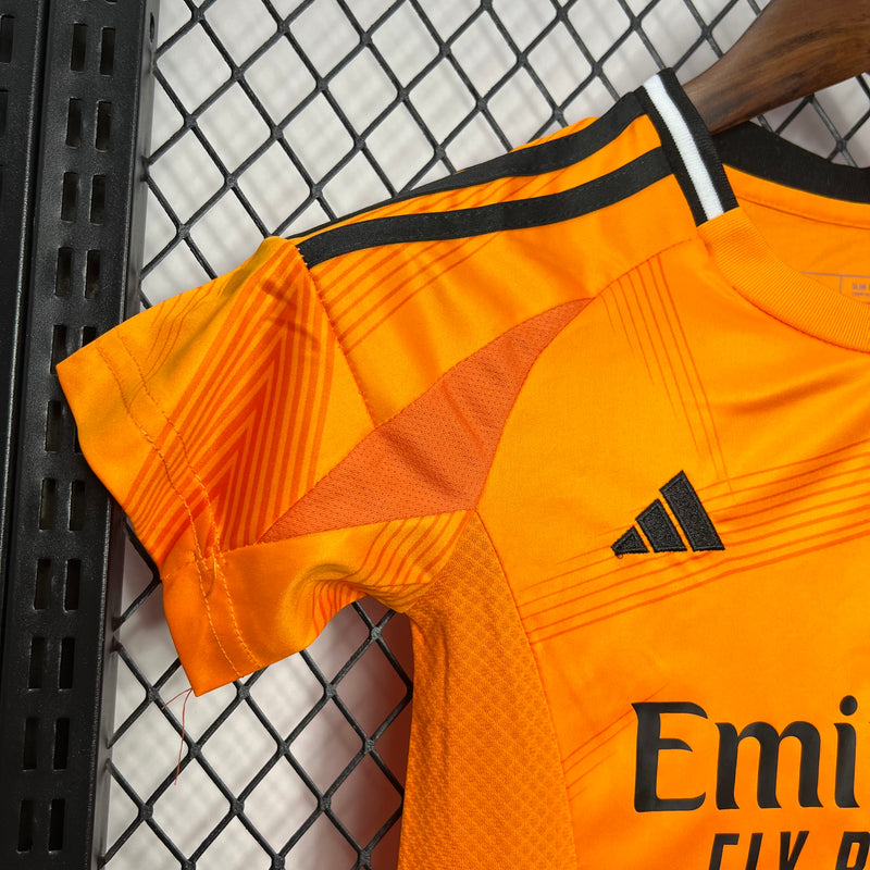 Kit Infantil Real Madrid 24-25 Laranja