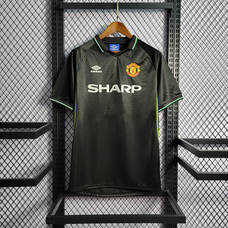 Camisa Retrô Manchester United 1998 Black