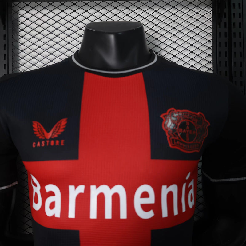 Camisa Bayer Leverkusen Black 24-25 Versão Jogador