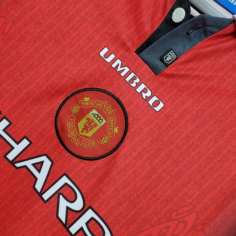 Camisa Manga Longa Manchester United 1996 Umbro - Vermelho