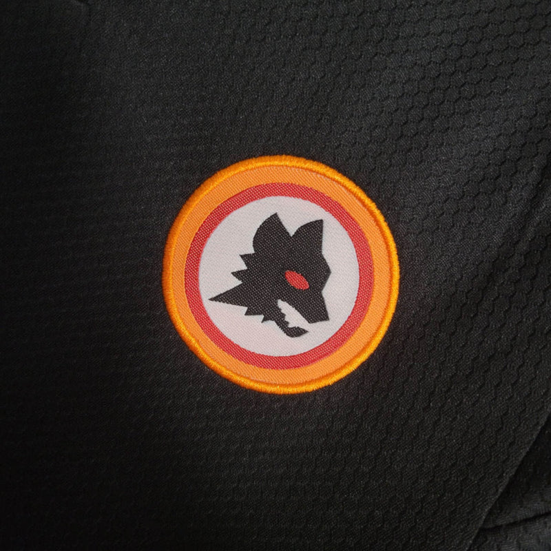 Kit Infantil Roma Away Black 23/24