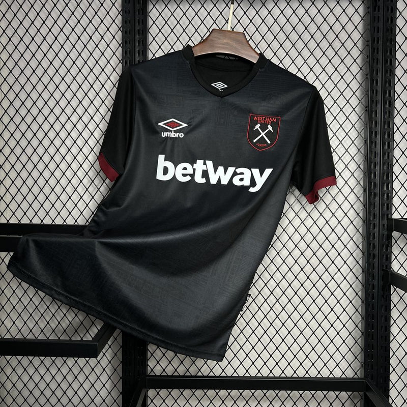 CAMISA DO WEST HAM 24-25 PRETO