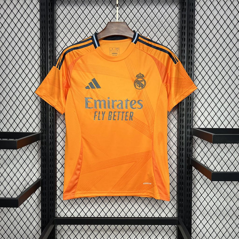 CAMISA LANÇAMENTO DO REAL MADRID 24-25 LARANJA