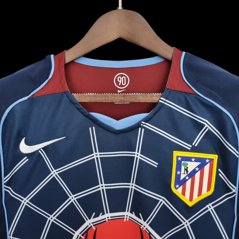 Camisa Retrô Atlético Madrid 2004-05 Blue Spider-Man