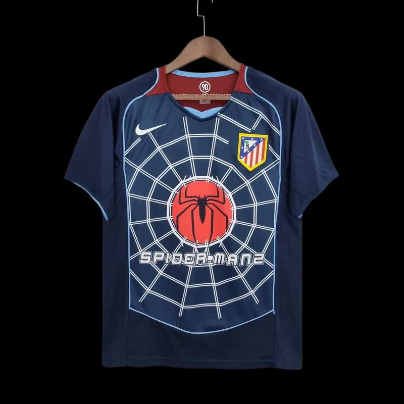 Camisa Retrô Atlético Madrid 2004-05 Blue Spider-Man